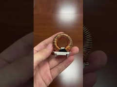 Indutor de anel magnético personalizado de fio de cobre de núcleo de ferrita Indutor de bobina toroidal