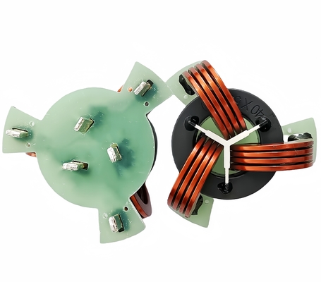 comprar Indutor de estrangulamento de modo comum de três fases de alta corrente de núcleo de ferrita toroidal de fio de cobre plano Indutor de bobina de fio de cobre fabricação em linha