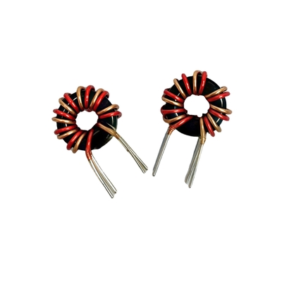 comprar T8*4*3 Indutor de anel magnético 8UH Filtro de potência de enrolamento de fios duplos de cobre vermelho fabricação em linha