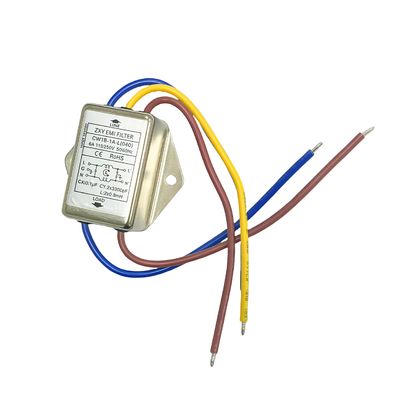 comprar Filtro EMI CW1B-1A-L 6A Purificação de Energia Tipo Chumbo Filtro de Alimentação CA Monofásico fabricação em linha