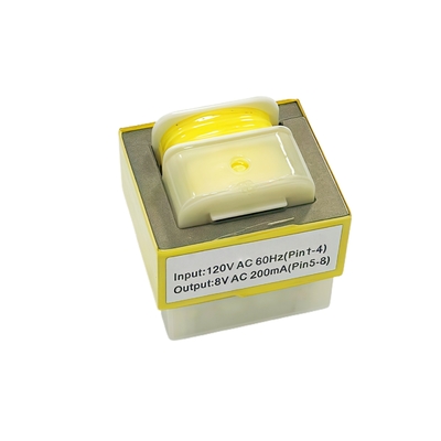 comprar Transformador de Potência EI28 de Baixa Frequência com Carcaça 120V AC 60Hz 8V 200mA fabricação em linha