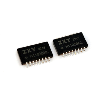 Único SMD portuário PoE+ Lan Isolation Transformer 100 T baixo 16 Pin Modules