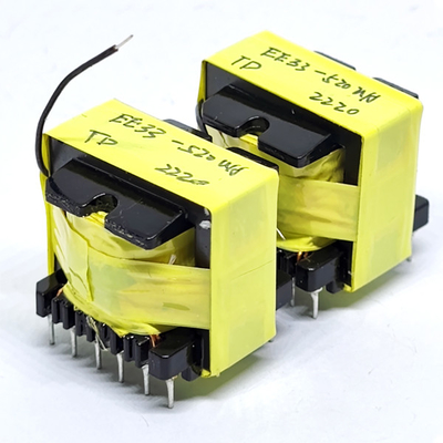 EE33 Transformador de Alta Frequência de Núcleo de Ferrito de Cobre 24V 3A 6+4 Pins
