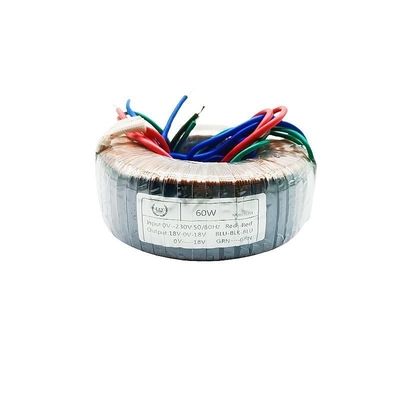 Transformador de baixa frequência personalizado de 60W Transformador toroidal de 110V 220V 230V a 12V 15V 18V para amplificadores de potência de áudio