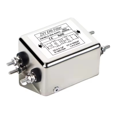 Filtro EMI de dupla secção monofásico AC380V/440V Potência de alta tensão CW4EL2-10A 20A 30A-T/S CW4L2 Tipo de parafuso/soldura