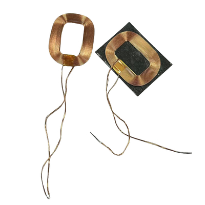 28*38MM-13uH bobina de carregamento sem fio cabo auto-aderente para carregamento de fones de ouvido