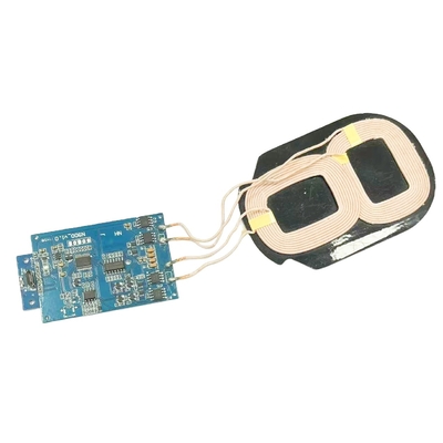 10W PCBA 2Coils Qi Wireless Charging Coil Modulo de Receptor de Carregamento