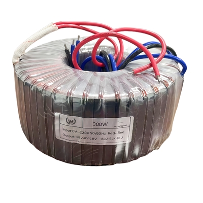 Transformador Toroidal de 300W Bobina Circular de Isolamento para Elevação e Redução de Tensão
