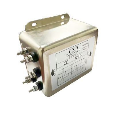 Filtro de Potência Trifásico Quatro Fios Inversor EMI Servo Purificador CW12C-3A-S Montado por Parafuso