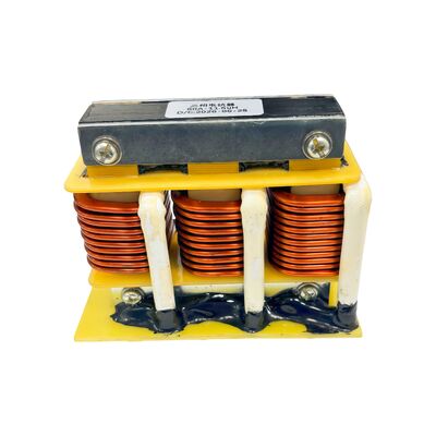 Reactor trifásico de núcleo EI80 60A 11,5uH Estrangulação de linha de baixa perda para inversor de 380V 400V