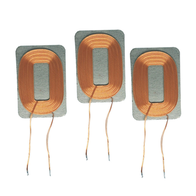 O fio amorfo de recepção de carregamento sem fio da bobina dos auriculares de Bluetooth alinhou